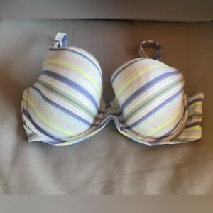 Body by Victoria secret bra lined Demi Striped push up bra, low cut